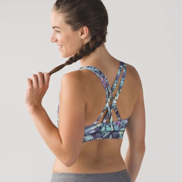 Lululemon Energy Bra in Iridescent Multi Size 4 - Picture 7 of 7
